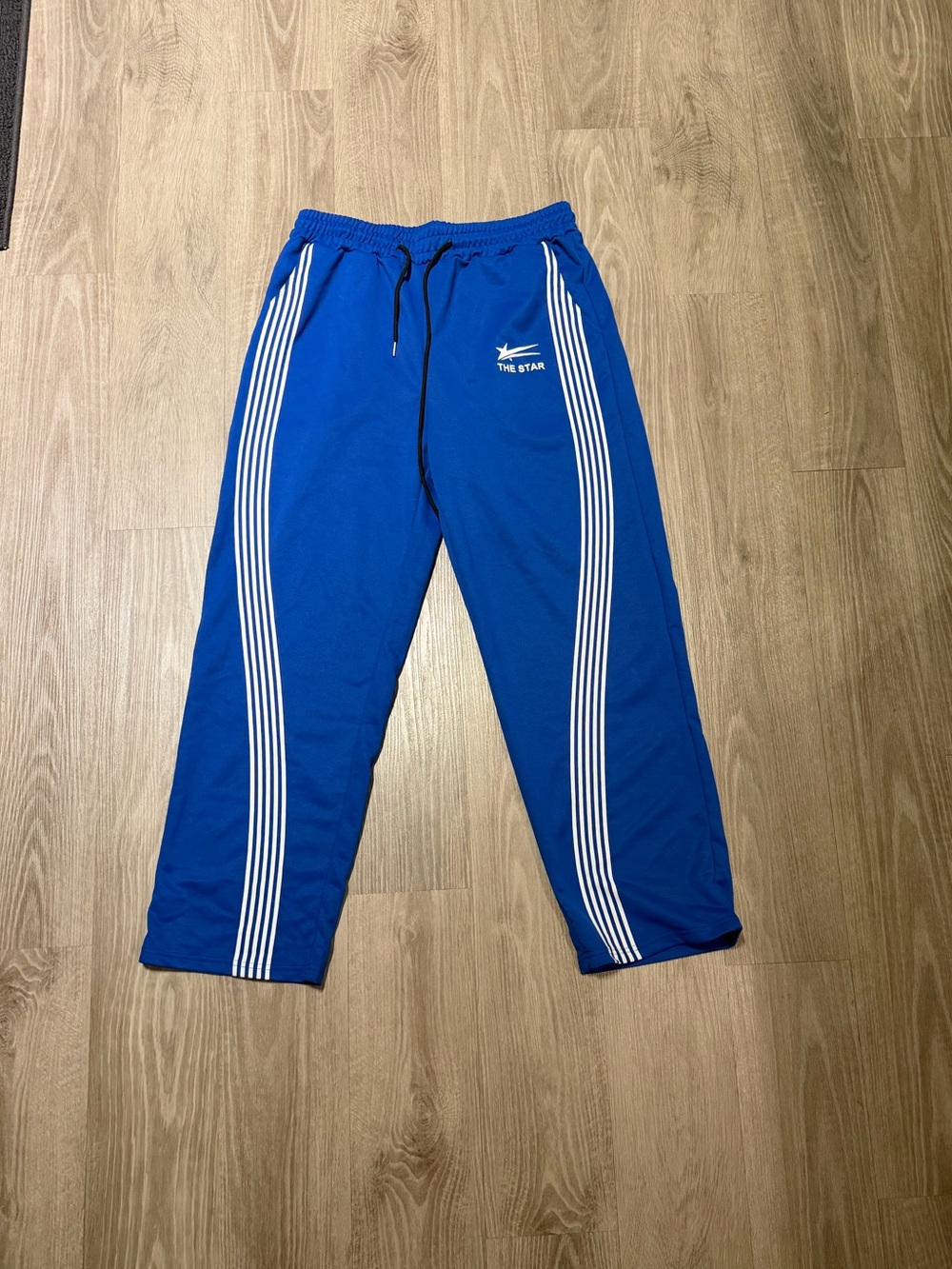 Mens Blue Athletic Track Pants